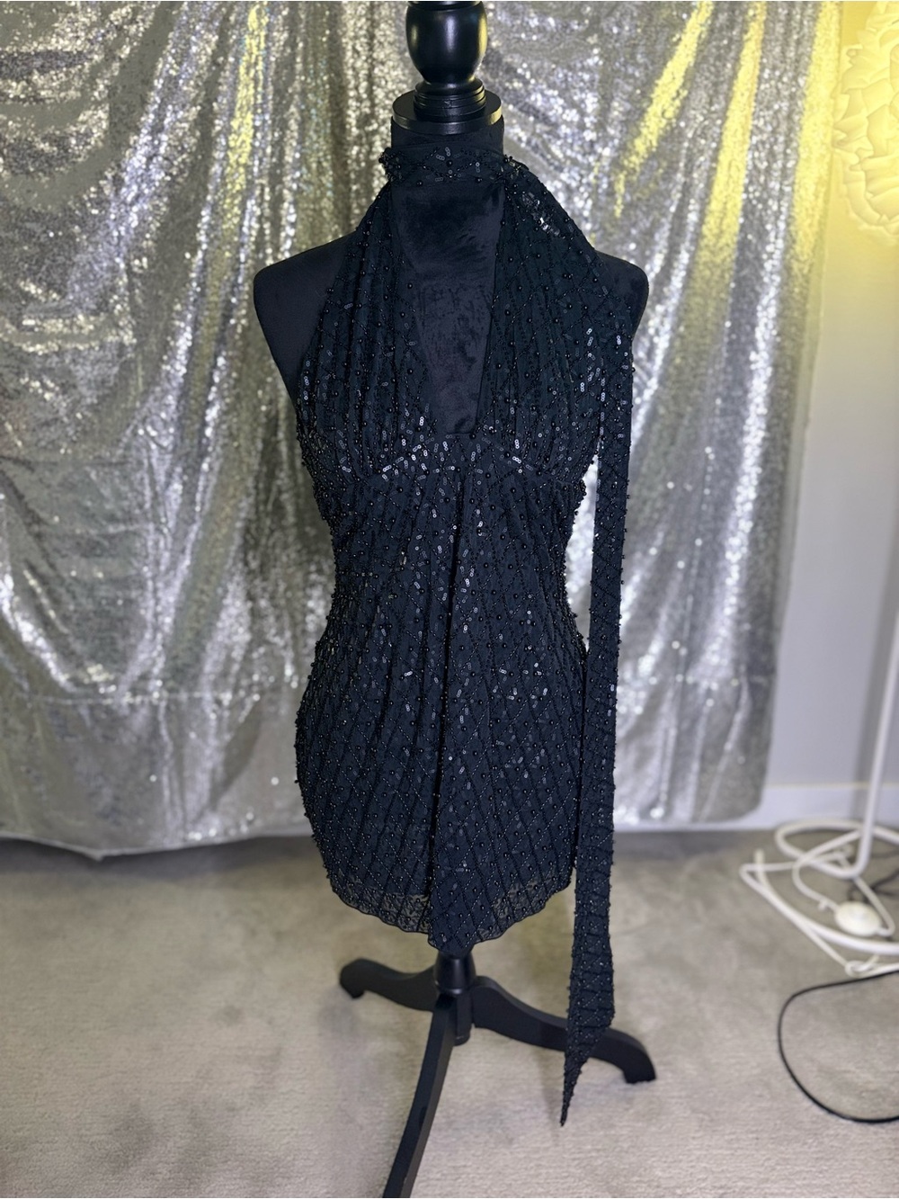Oh Polly Henrietta Beaded Dress 🖤